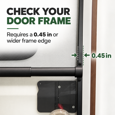 RV screen door frame width compatibility guide for crossbar installation